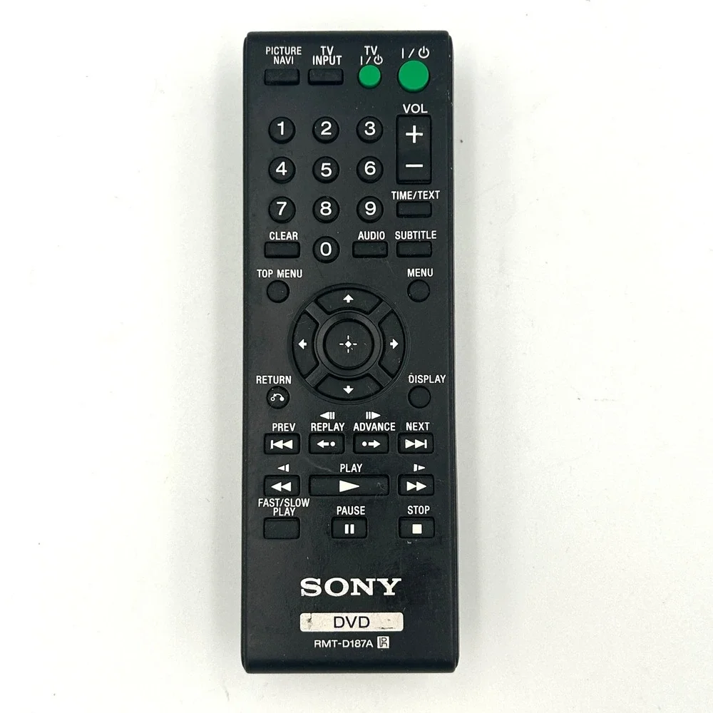 Genuine Sony DVD Player Remote RMT-D187A‎ OEM Tested Works DVP-NS710H CX777ES
